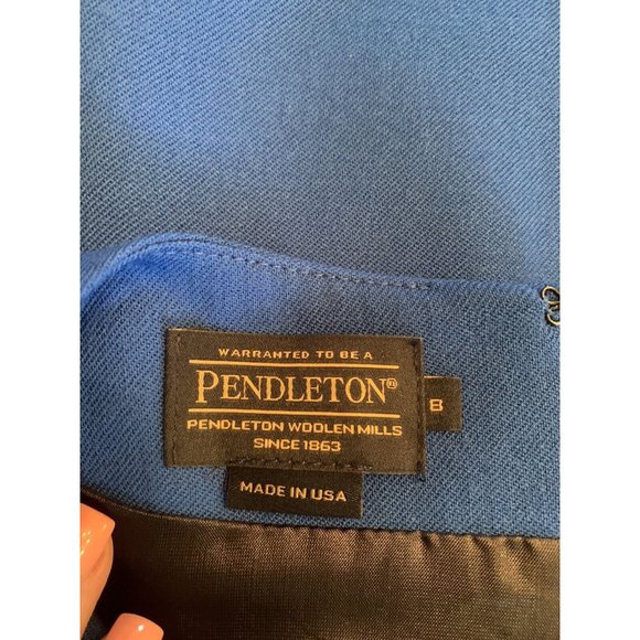Pendleton Dress Royal Blue Wool Short Sleeve career office Sheath NWT 8 M Classy - Picture 3 of 12